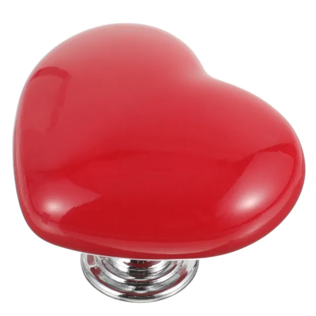 Heart Handle Ceramic Pulls Kitchen Drawer Knobs Cupboard Heart-shaped