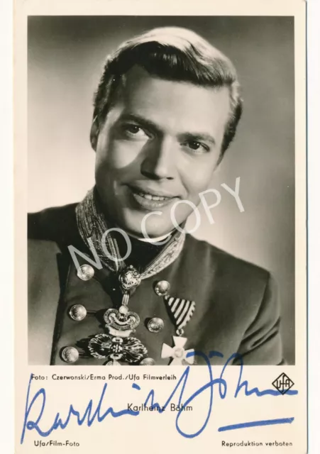 100% Original Autogramm Autograph Karte handsigniert Karlheinz Böhm J1.42