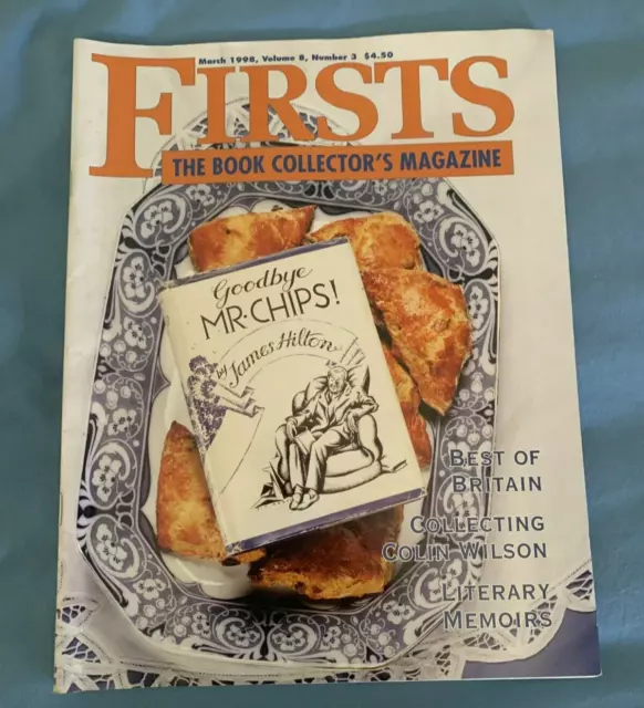 Firsts Book Collector's Magazine Vol 8, #3 March 1998 Colin Wilson & more