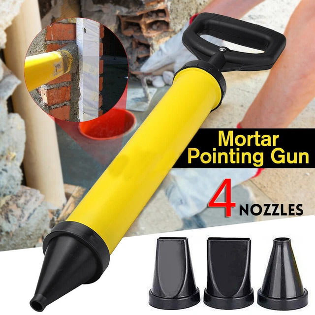 Pistola per giunti malta pompa per malta a mano pressa per malta siringa per malta con 4 accessori ugelli