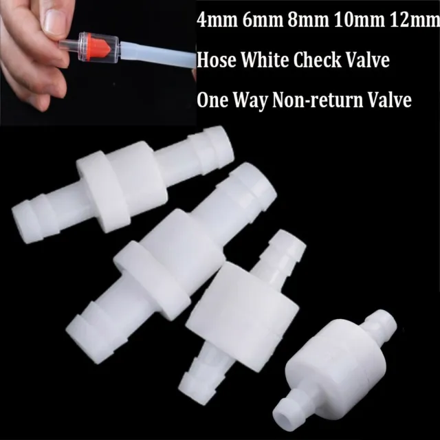 Durable Plastic White Check Valve for Lawn Maintenance and Cleaning Equipment