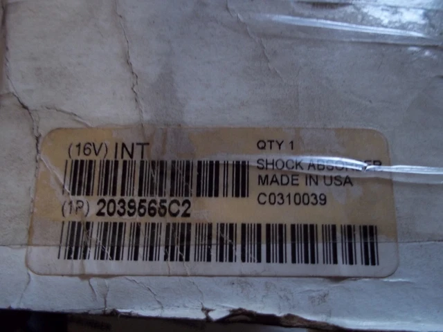 Genuine International Shock Absorber P/N 2039565C2