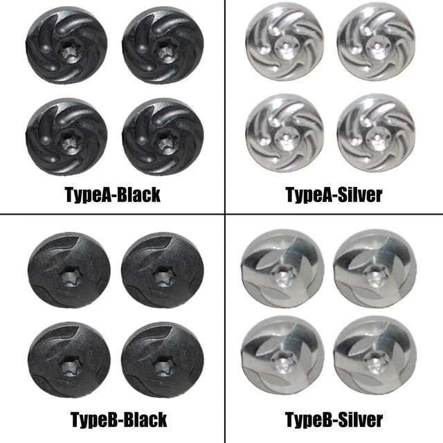 Beretta 92 Series Grip Screw Set (4 Screws + Washers) – OEM EU00017, Black Steel