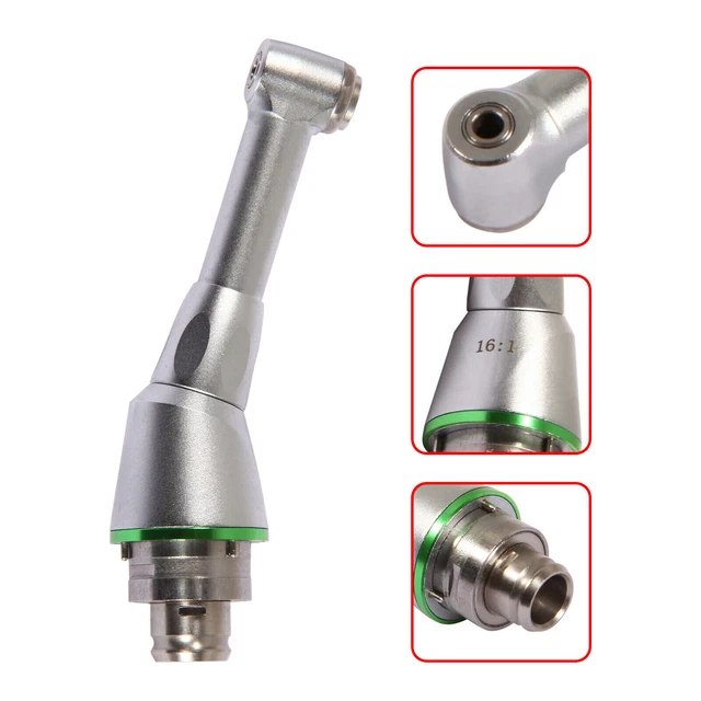 Dental Cordless Mini Contra Angle Head 16:1 Reduction For Endo-mate Endo Motor
