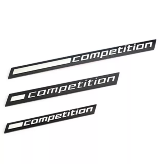 Für BMW Kofferraum COMPETITION Logo Auto Car Emblem Aufkleber Matt Schwarz