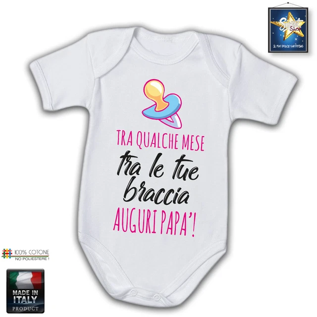 Tutina Neonato Tra Qualche Mese Sarò Tra Le Tue Braccia Auguri Mamma Per La Mamma - 4