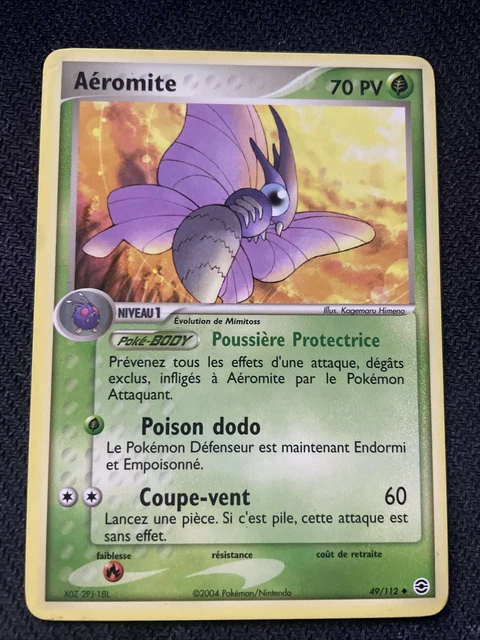 Aeromite Unco - Pokemon 49/112 Ex Rouge Feu Vert Feuille Proche Neuf Fr