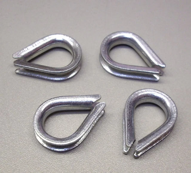 4 Pièces Cosses de câble métallique 3 mm (M9041)