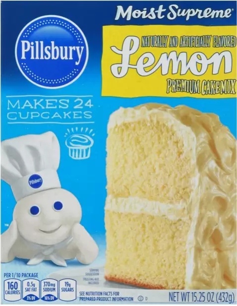 PILLSBURY 'Lemon' Moist Supreme  Premium Cake Mix 432 gr aus USA