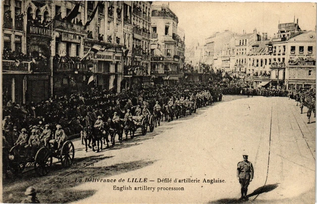 CPA La Delivrance de LILLE - English Artillery Parade (194130)