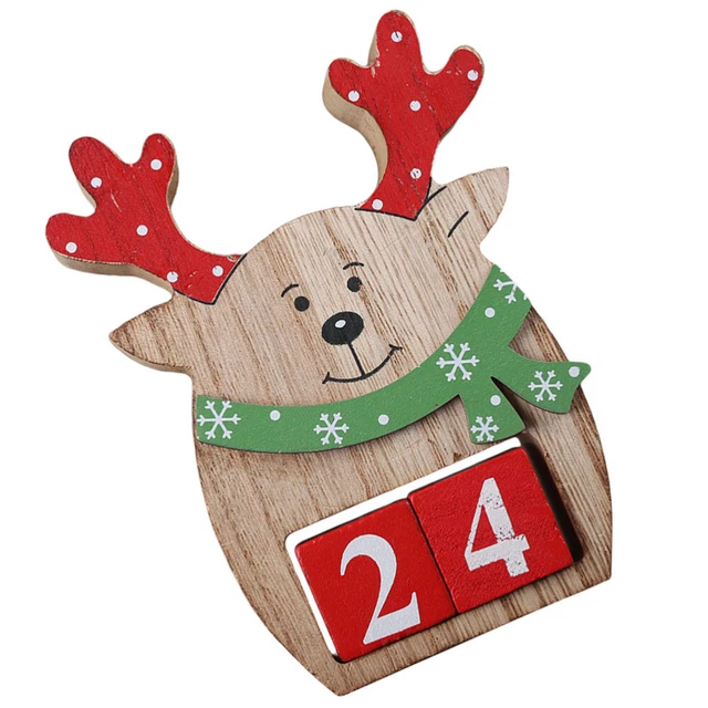 Weihnachts-Countdown-Kalender Weihnachtskalender Aufkleber Kerzenhalter