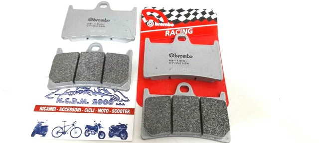 4 Plaquettes De Frein Avant Brembo Racing Pour Aprilia Shiver 750 (2007-2016)