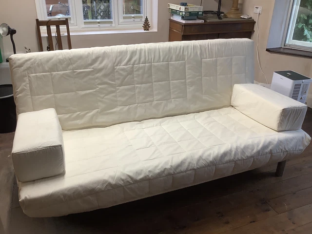 IKEA DOUBLE BED Settee Sofa Bed. Cream Cover Beddinge 25.00