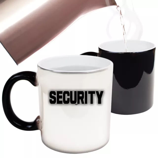 Security Funny Mugs Novelty Colour Changing Mug GIFT BOXED Boxed Cup