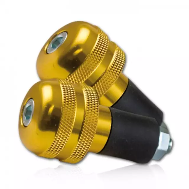 Lenkergewichte ALU gold Vibrationsdämpfer Lenkerenden Lenker 7/8"-22 mm 55g