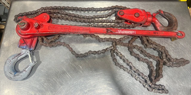 Coffing ZG 26 3 Chain 4 1/2 Ton 4 Chain 6 Ton Chain Hoist. Used Surplus