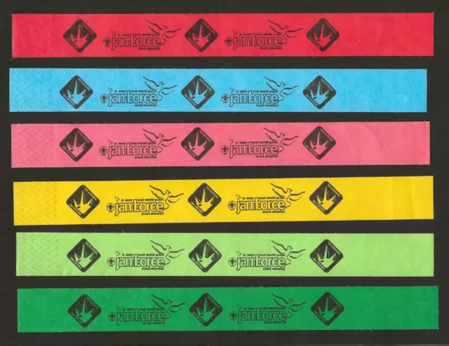 2007 - World Scout Jamboree - Day Visitor Entry Wristbands x 6