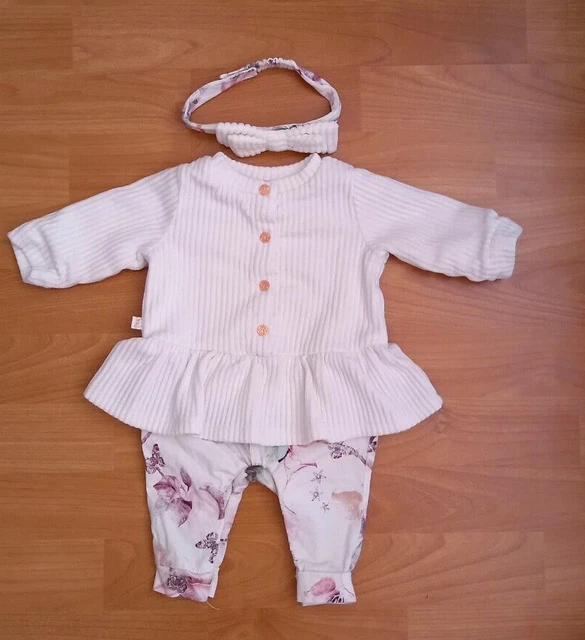 Baby Girls Newborn Ted Baker Romper & Headband BNWOT