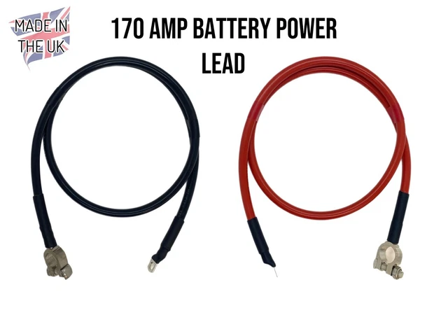 TAK Battery Cable With Eyelet – 16mm² To 70mm², Red/Black, 150mm To 1.25m, Copper Core
