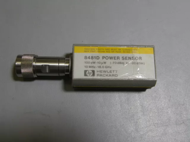 HP 8481D Diode Power Sensor, 10 MHz to 18 GHz (-70 to -20 dBm)