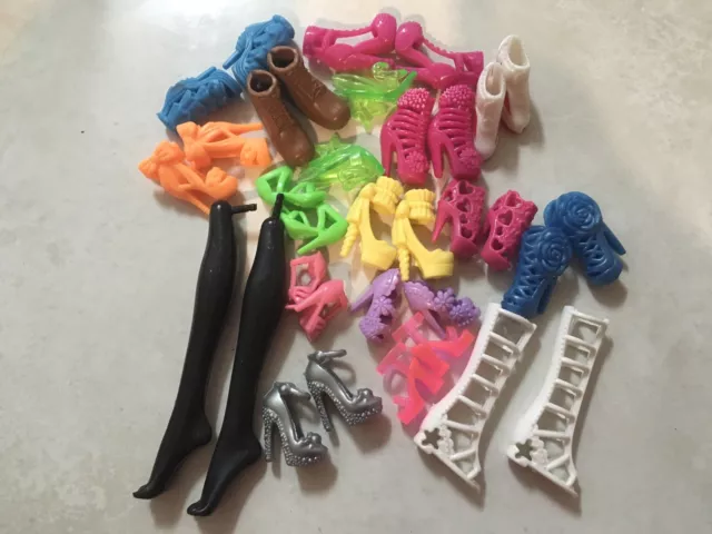 Barbie Doll Shoes Large Lot