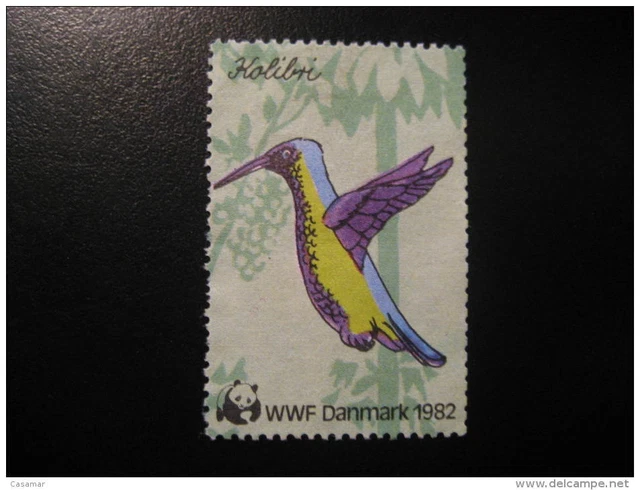 DENMARK WWF W.W.F. Panda Bear Bears Kolibri Colibri Bird Birds Fauna Animal Post