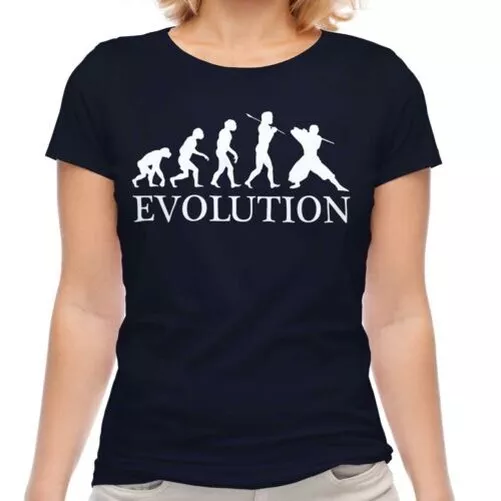 Ninja Evolution Of Uomo Donna T-Shirt Regalo Arti Marziali