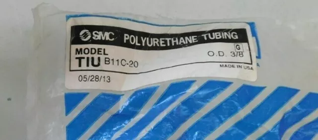 SMC TIU B11C-20 Polyurethane Tubing 3/8" 100ft