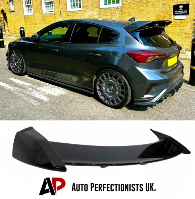 Ford Focus 'RS Style' Look ST MK4 MK4.5 Gloss Black Rear Boot Roof Spoiler Wing