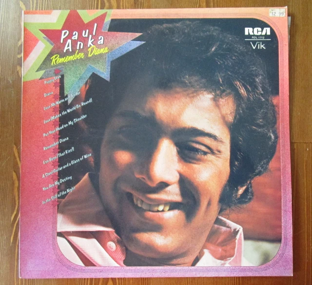 PAUL ANKA RARE Lp Remember Diana Australian Press 10.83 PicClick
