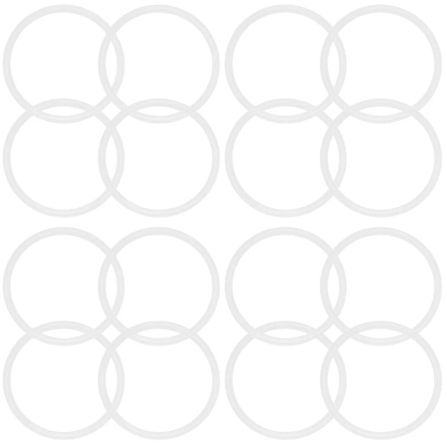 16 Pcs Weiße Tassen Dichtungsring Aus Silikon Werkzeug Glas
