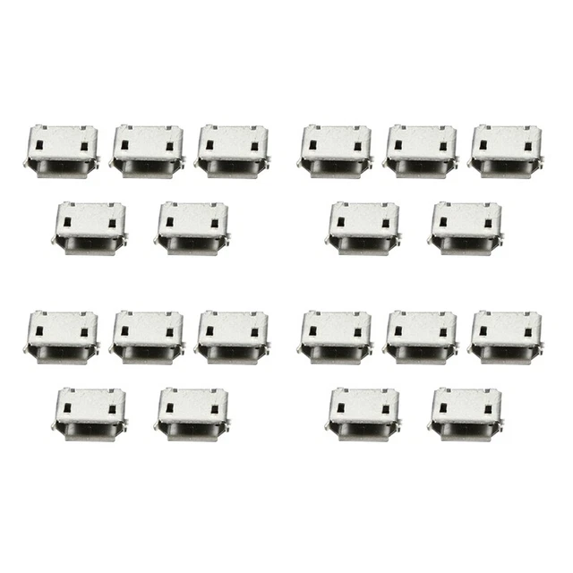 200Pcs -USB Type B Female 5Pin Socket Jack Connector Port PCB BoardE9A7