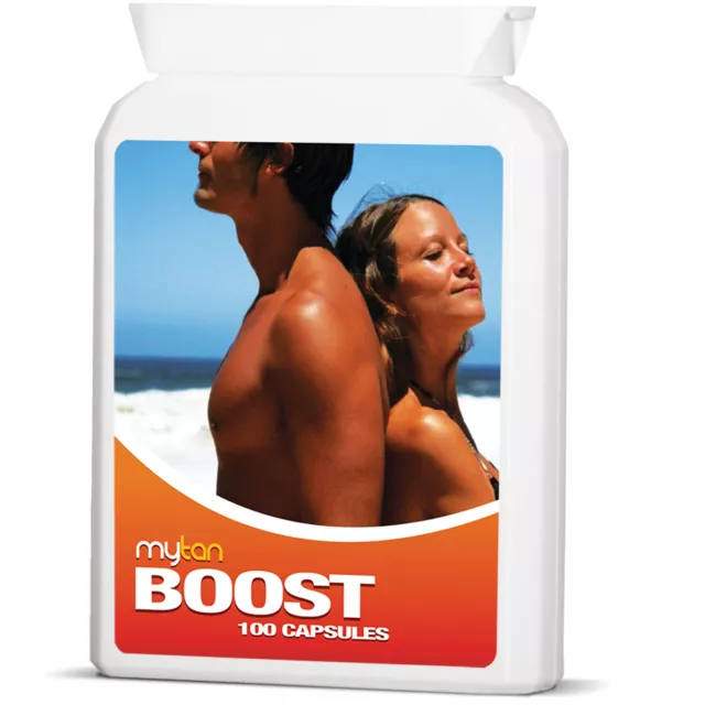 MyTan Boost Tanning Pills 100 Capsules Safe Sun Tan Tablets Worldwide Bestseller