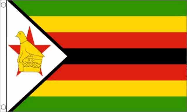 3ft x 2ft (90 x 60 cm) Zimbabwe Zimbabwean National Polyester Banner Flag