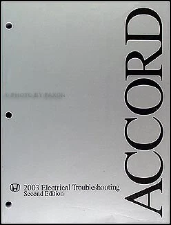 2003 HONDA ACCORD Electrical Troubleshooting Manual Wiring Diagrams