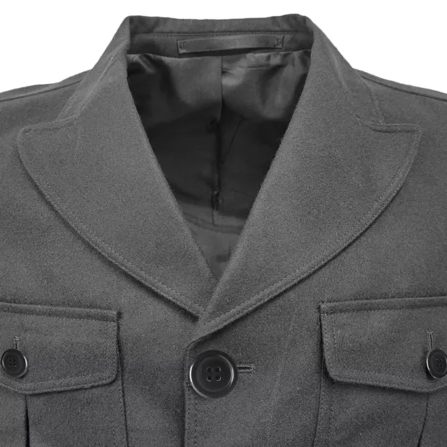 Wool Jacket Genuine British Uniform Dress Coat Original Tunic Black Blazer New 2