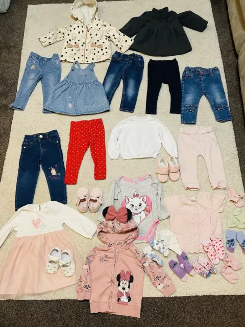 baby girl bundle 9-12 months Disney Artistocats Winnie The Pooh Minnie