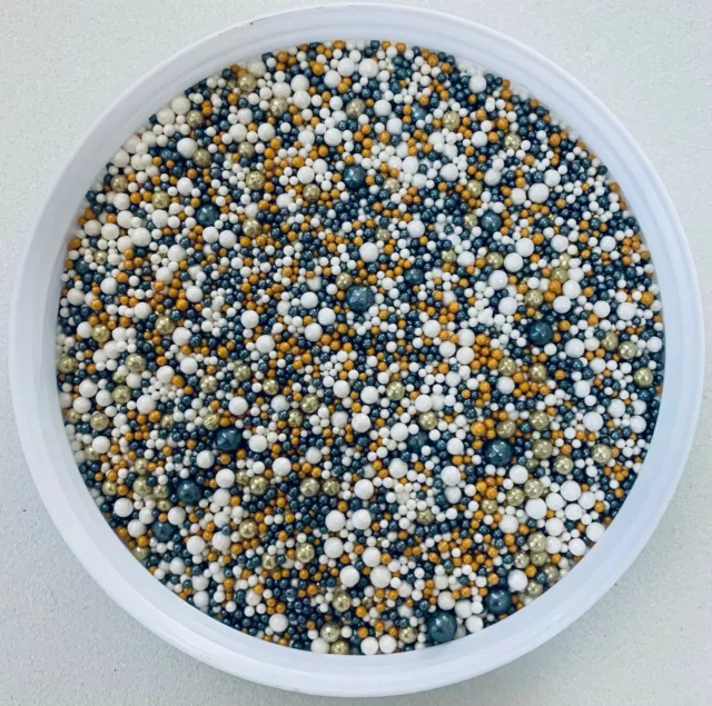 Touch of Elegance Non Pareils & Pearls Mix Edible Sprinkles- You Pick The Amount