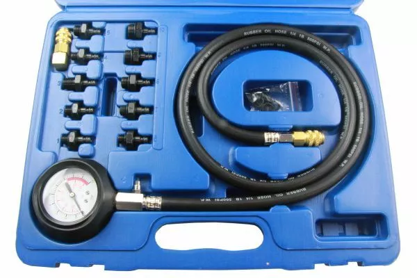 12tlg. Öldrucktester Set Öldruckprüfer Öl-Meßgerät Öldruckmesser Werkzeug Prüfer