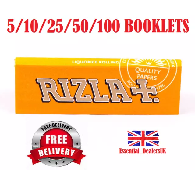 GENUINE RICH Liquorice RIZLA Cigarette Smoking Rolling Papers 1/5/10/25/50/100