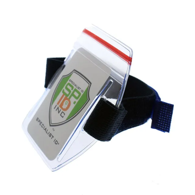 Heavy Duty Waterproof Armband ID Badge Holder / Season Lift Ticket Arm Ski Pass