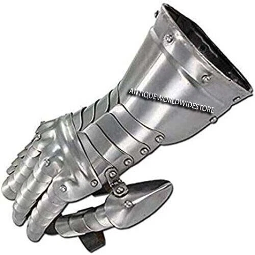 Medievale Knight Armor Guanti Romana Gotico Acciaio Gauntlet Indossabili