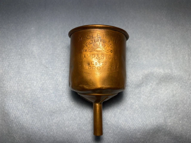 VINTAGE COPPER COLEMAN Lamp & Stove No. 0 Filter Funnel $36.27 - PicClick