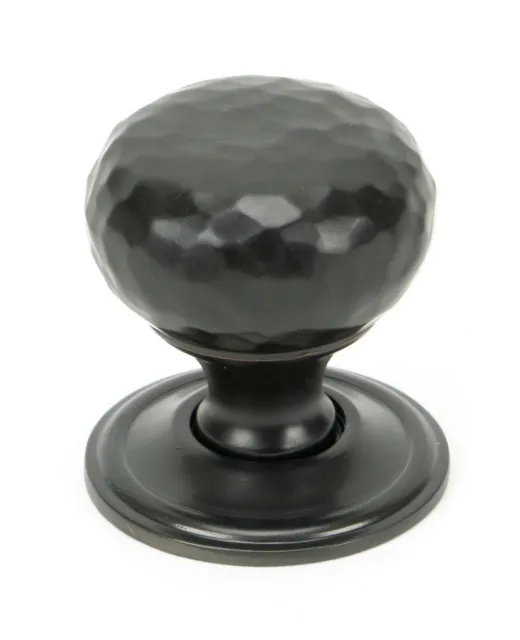 From The Anvil 46024 Aged Bronze Hammered Mushroom Cabinet Knob 32mm