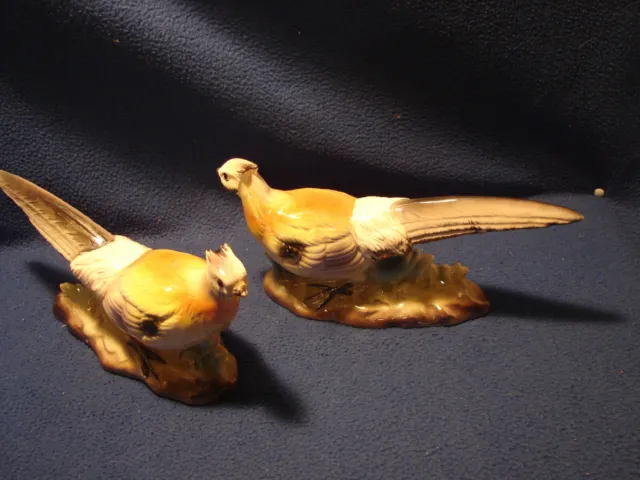 Set of 2 Trimont Ware Pheasants - Japan