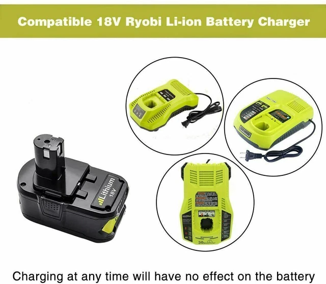 Batterie 3Ah Per Ryobi ONE+ 18V: Li-ion Batteria Compatibile P108