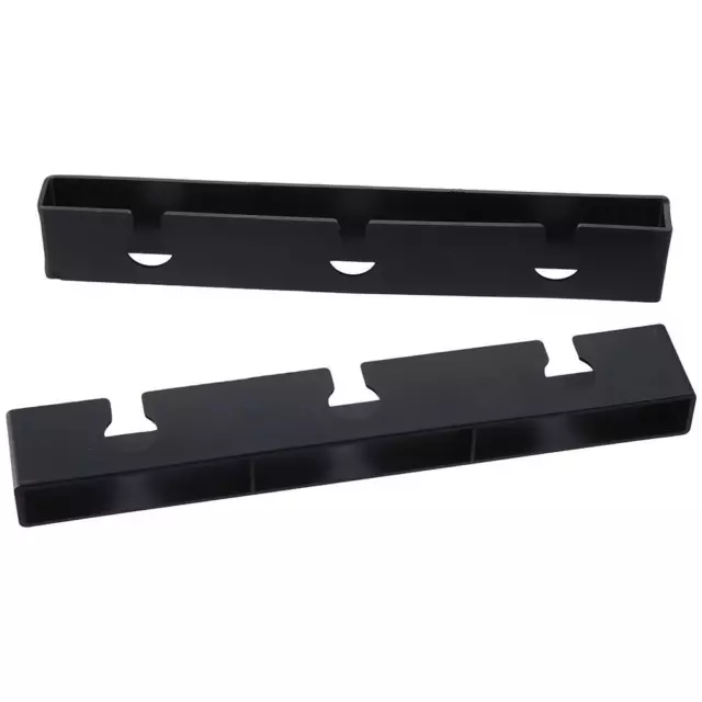 2Pcs Easy to Install Wine Glass Holder Under Cabinet Black Wine Cup Hanger  Bar