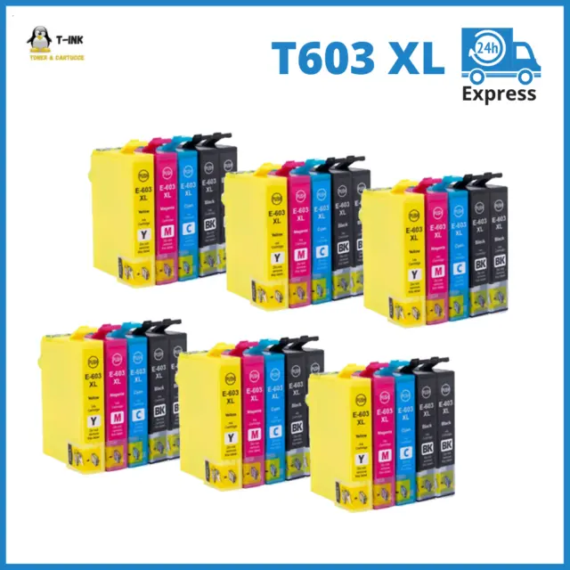 30 Cartucce compatibili Epson T603XL 603XL 603 XL per WF2810 WF2830 WF2835 2850