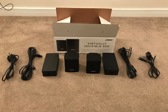 Virtually invisible 300 wireless shop surround speakers