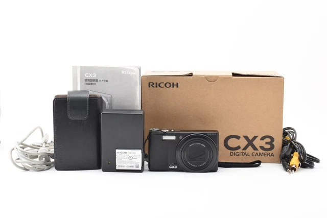 NEAR MINT W/BOX] Ricoh CX3 Black 10.0MP Compact Digital Camera